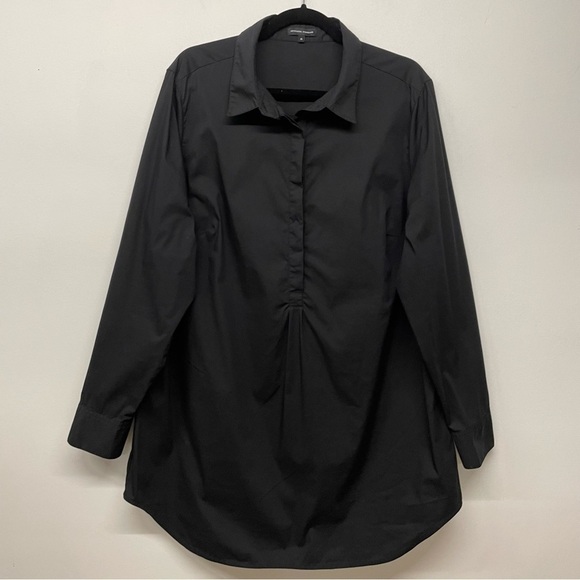 UNIVERSAL STANDARD- Rubicon Shirt Dress Black Size M (US 18-20) - Picture 2 of 12